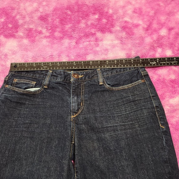Eddie Bauer Women Jeans Size 10 Slightly Curvy Slim Straight Blue Denim - Picture 8 of 10